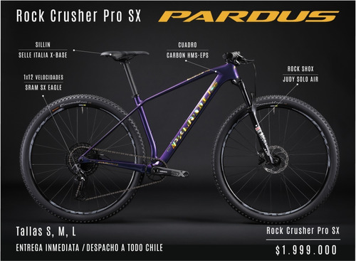 Bicicleta Mtb Pardus Rock Crusher Pro Sx
