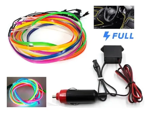 Wire Hilo 3 M Gratis Luz Neon Cable Ceja Led 12v Aut Mot 6mm