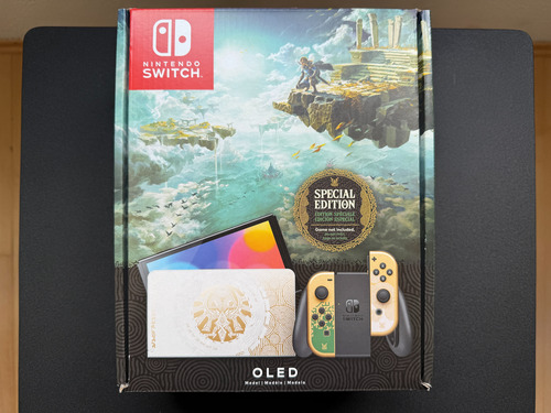 Nintendo Switch Oled Heg-001 64gb The Legend Of Zelda: Totk Dorado (Usado)