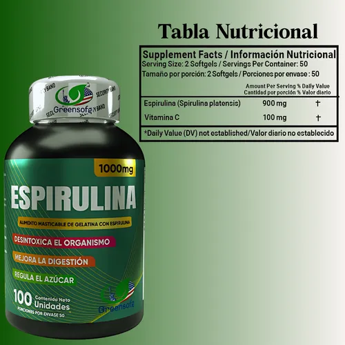Espirulina Micro Alga- 1000mg