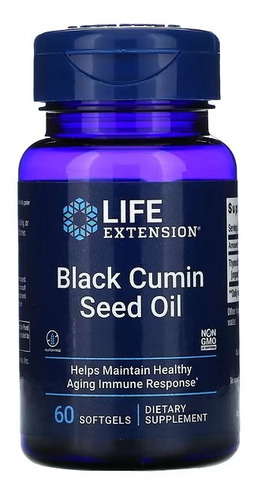 Black Seed Cumin Oil Life Extension 500 Mg 60 Softgels