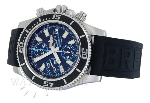 Relógio Breitling Superocean Cronógrafo 44mm Ref A13341 Preto Preto Preto (Usado)