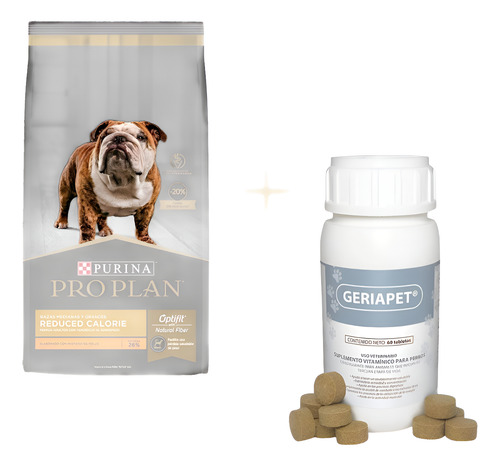 Alimento Pro Plan Reduced Calorie 10 Kg + Geriapet De +7 Rui