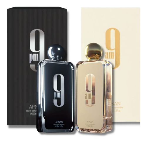 Afnan Coleccion Edp De 9pm Y 9am - 100ml (3.4 Onzas). Paque