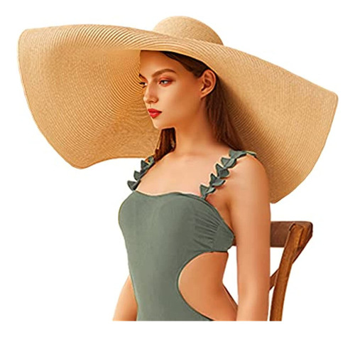 1 Sombreros De Paja De Playa De Gran Tamaño Vis Hat