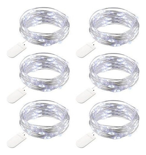 Gdealer 6 Pack 7.2 Pies 20 Led Luces De Hadas Con Pilas Mini