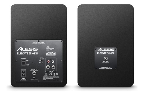 Monitores De Estudio Alesis Elevate 5 Mkii Home Studio Color Negro