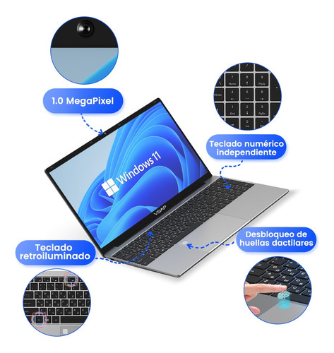 Laptop Intel I7 8750h 16 Gb Ram 512 Gb Ssd Win 11 Ddr4 15.6