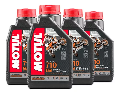 Aceite Motul 710 100% Sintético Para Moto 2t 4 Litros