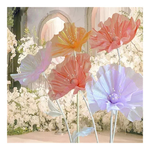 B Flores Artificiales Hechas A Mano, Decoración Escena Boda