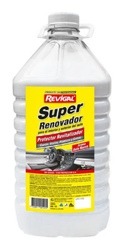 Super Renovador De Interiores Y Exteriores Para Autos 5 Lts.