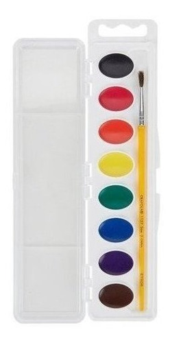 Imagen 2 de 2 de Acuarelas X8 Colores Estuche Plastico Crayola 53-0525