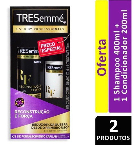 Kit Reconstrução E Força Shampoo 400ml + Condicionador 200ml