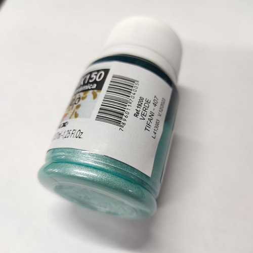 Kit 7x Tinta Ceramica Porcelana Decorfix 150 37ml Nova Cores