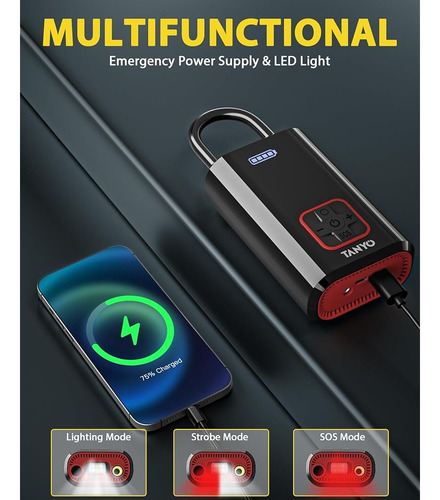 Compresor De Aire Portátil Con Inflador De Neumáticos Tanyo, Black Tanyo Tanyo