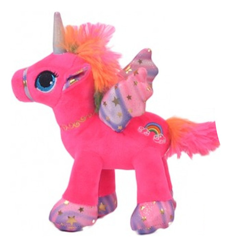 Hermoso Peluche Suave Unicornio Fucsia 55cm Juguete Niñas 