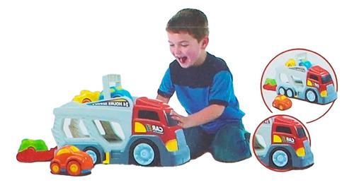 Trailer Con Carritos Para Niño Mi Primer Camión Kidz Time