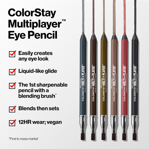 Revlon Colorstay - Lápiz Multijugador De Ojos Líquido, Maqui