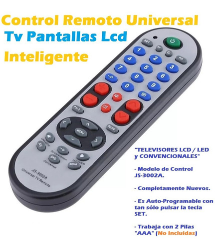 Control Remoto Tv Lcd Led Universal Inteligente // Nuevo!!!