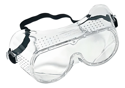 Óculos De Proteção Ampla Visão Perfurado Carbografite