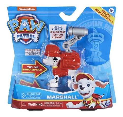 Figura Patrulha Canina Action Pack Pup Marshall Com Som 1469