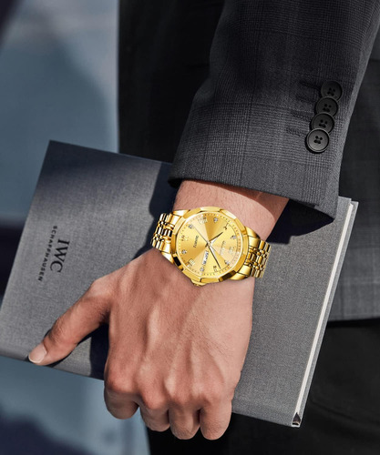 Reloj Pulsera Olevs De Oro Para Hombre
