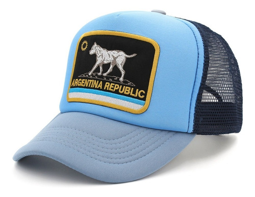 Gorra Trucker Argentina Republic Dogo Celeste Eva Rain®