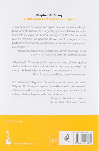 El Liderazgo Centrado En Principios - Stephen R. Covey