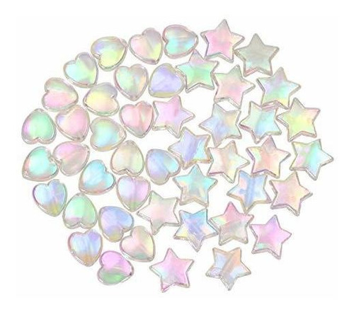 Mini Piezas Para Hacer Pulseras Corazon Color Blanco 100pcs