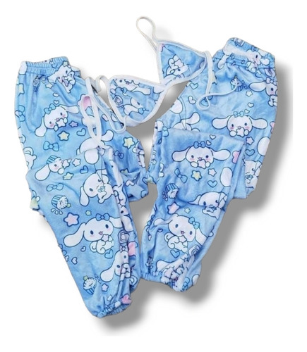 Pijama Pareja Cinnamoroll Kitty Sanrio Top + Pantalón Polar