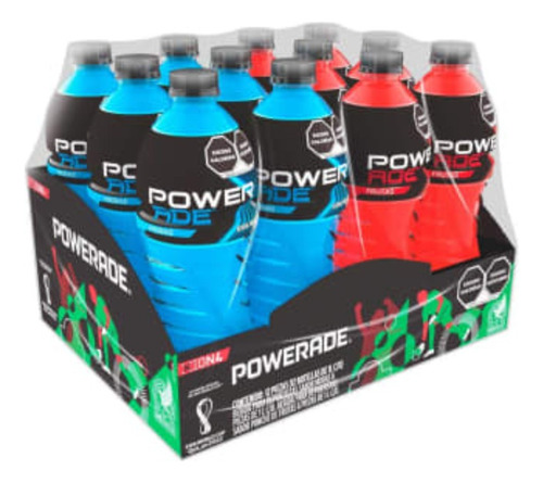 2 Pza Bebida Isotónica Powerade 12 Pzas De 1 L