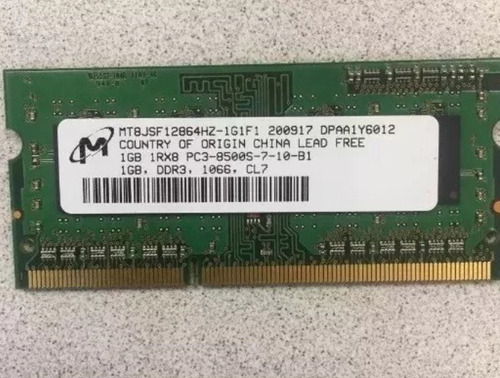 Imagen 1 de 1 de Memoria Ram Pc3 8500 1gb 2r X 16