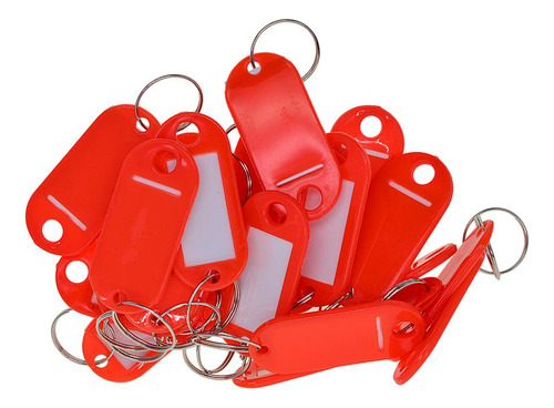 50x Llavero De Plástico Impermeable De Color De Rojo