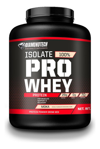 Diamondtech Proteína Isolate Pro Whey 29gr Proteína 5lbs Sabor Moka