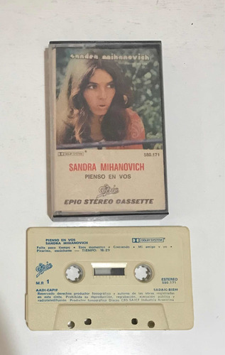 Sandra Mihanovich. Pienso En Vos. Cassette. Saavedra