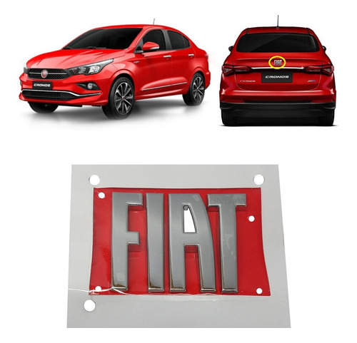 Emblema Cromado Fiat Original Cronos 2018 2019 2020 Mopar