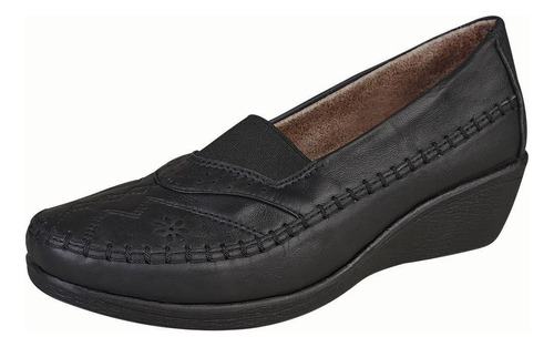 Zapato Confort Clasico Para Mujer Castalia 419-61 Negro