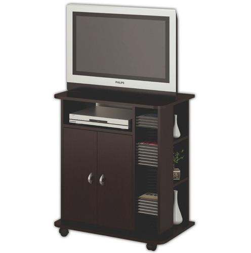 Mesa Para Tv Rack Estante Con Ruedas Living Compramas