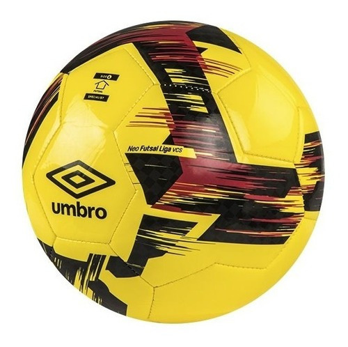 Pelota Futbol Sala Umbro Neo Futsal Liga Vcs Medio Pique N°4 Color Amarillo/Negro/Rojo