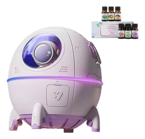 Humidificador Led Difusor De Aromas Aromaterapia + 6 Aceites