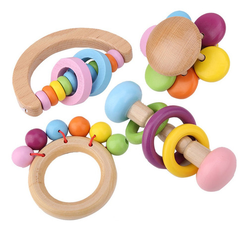 4pcs Juguete Loro Pájaro Masticar Juguetes Colgantes De Made