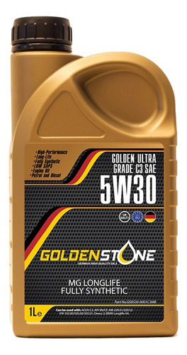 Aceite Motor -golden Ultra Grade -5w30 -full Sintetico -1l