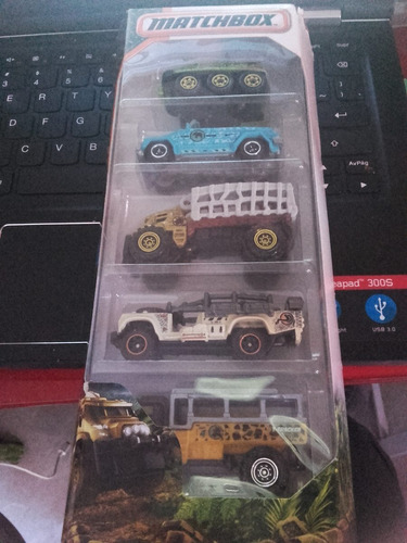 Set De 5 Autos Matchbox Exploradores Selva Nuevos En Caja!!