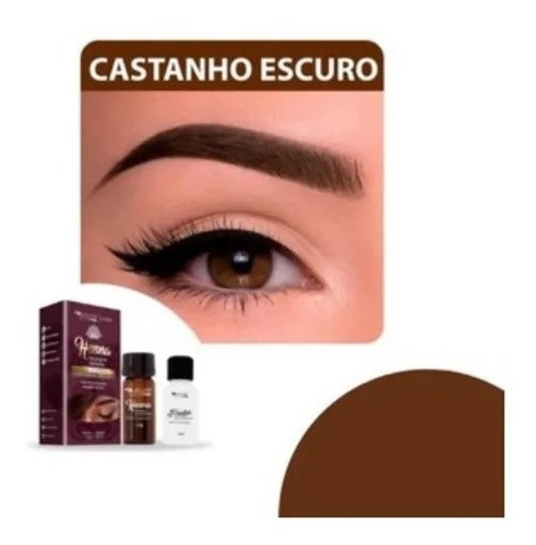 Imagem 5 de 6 de Henna Profissional Para Sobrancelhas Castanho Medio Max Love