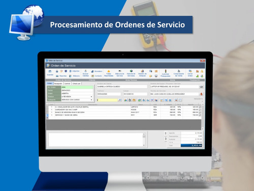Controla Tu Taller De Tv, Pc, Cels.. Cfdi 4.0 Con 50 Folios