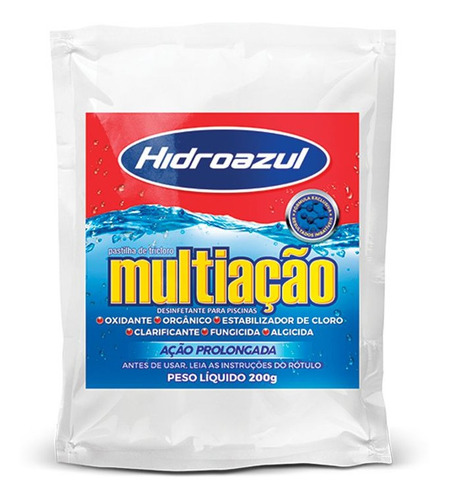 Pastilha De Cloro Hidroazul 200g