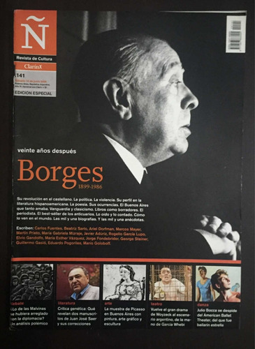 Revista De Cultura Ñ #141. Borges. Picasso. Woyzeck. Saer