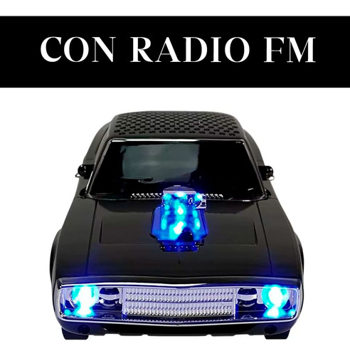 Parlante Bluetooth Retro Portatil Auto Clasico Fm Mp3 Tf Usb Negro