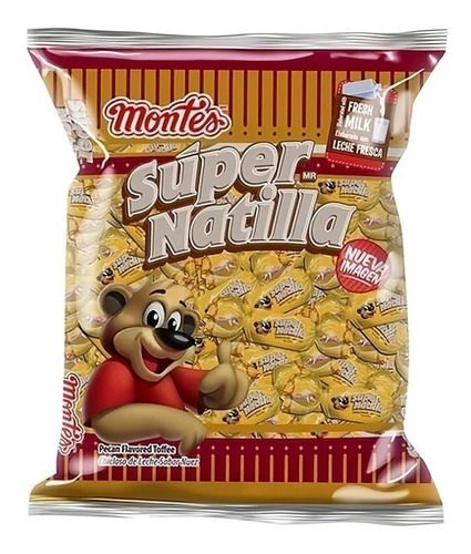 Chicloso Montes Súper Natilla Bolsa 100 Piezas