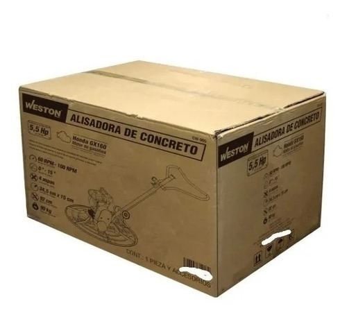 Imagen 4 de 5 de Allanadora Helicoptero Weston 5.5 Hp 92 Cm Diametro 4 Tiempo